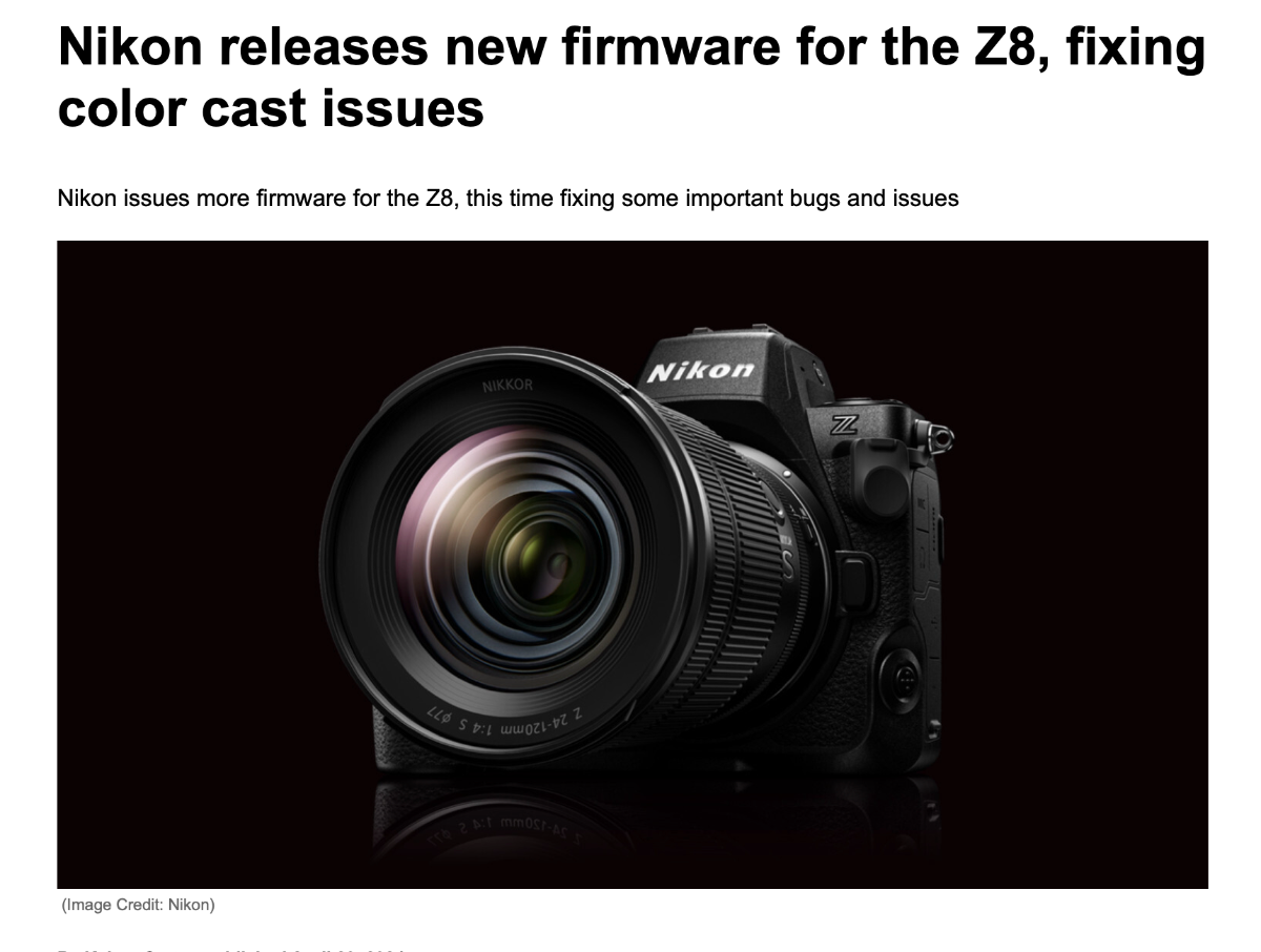 More information about "New firmware for Nikon Z8"