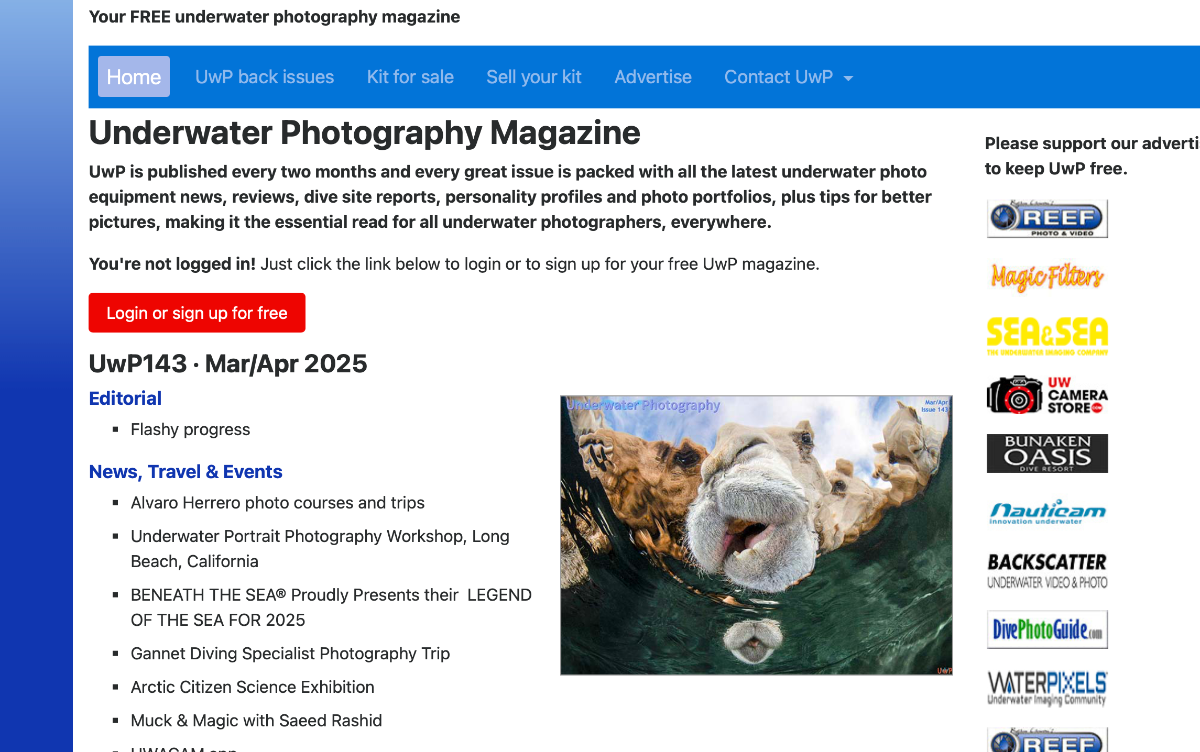 More information about "Underwater Photography Magazine - UWP Edition 143 now available"