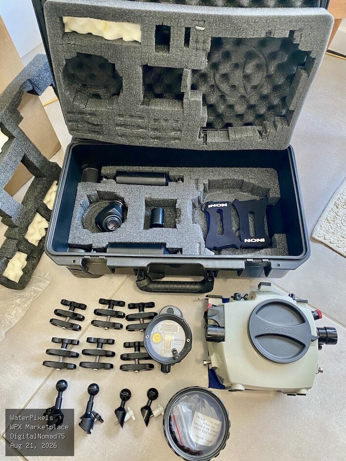 SUBAL ND3s Complete Underwater Housing System + 2× INON Z-240 + Ports/Arms