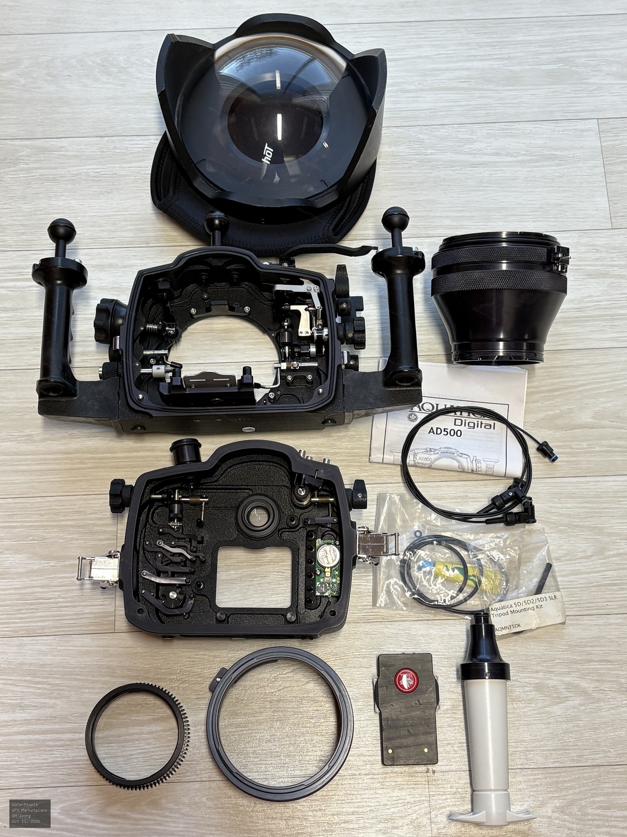 Aquatica D500 housing AD500 with accessories