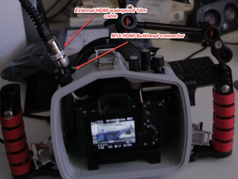 Ikelite 200DL Underwater Housing for Sony Alpha a7S III Mirrorless Digital Camera with Dive And See cable bulkhead connector.jpg